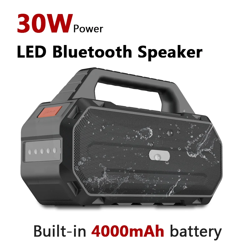 30W High Power Portable Bluetooth Speaker Outdoor Wireless Column Subwoofer Soundbar Waterproof Super Bass Music Center AUX TF
30W High Power Portable Bluetooth Speaker Outdoor Wireless Column Subwoofer Soundbar Waterproof Super Bass Music Center AUX TF