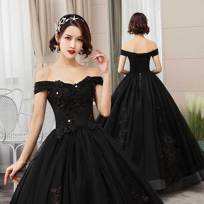 Black Quinceanera Dresses Ball Gown Floor Length Crystal Lace Up Off The Shoulder Formal Prom party Dress 2020
Black Quinceanera Dresses Ball Gown Floor Length Crystal Lace Up Off The Shoulder Formal Prom party Dress 2020
