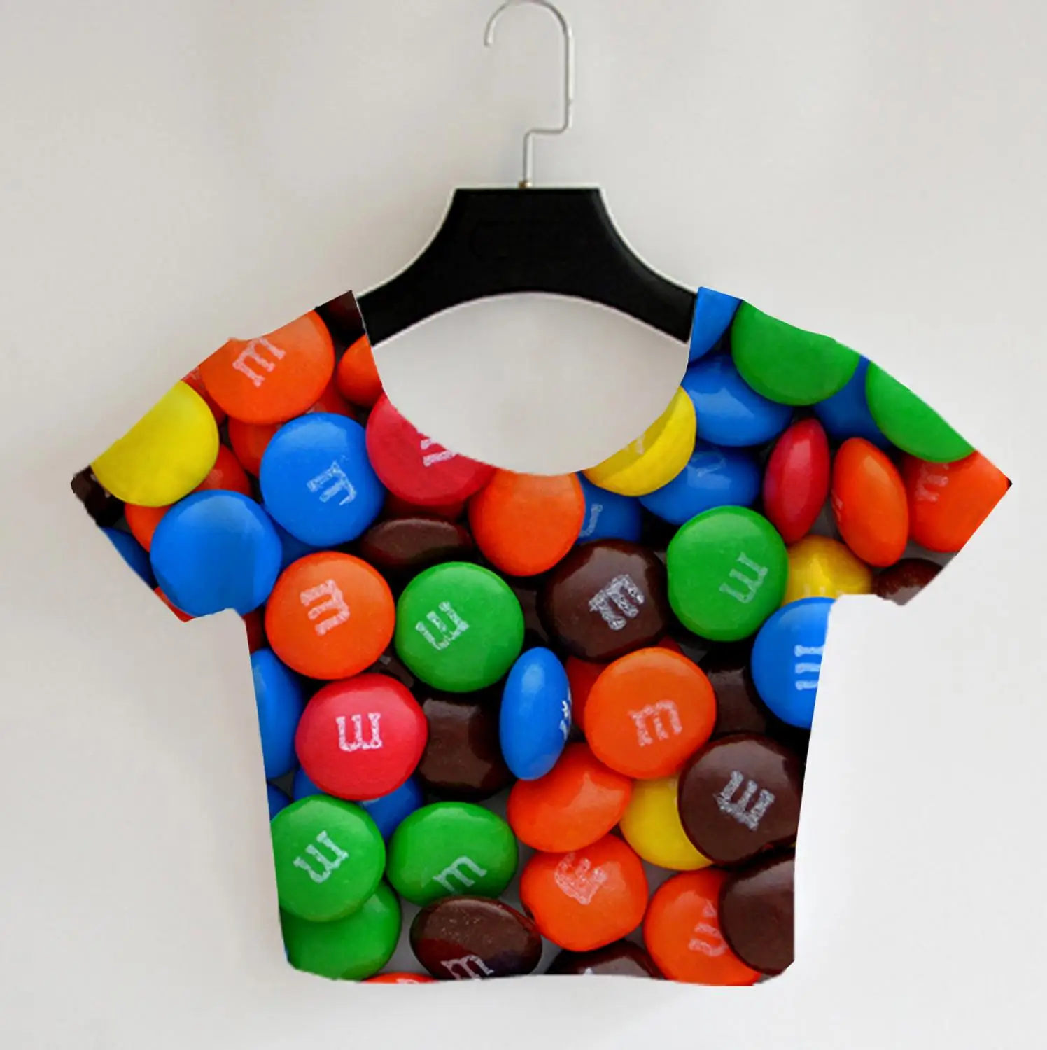 Custom Made Multi-Colored Button-Shaped Chocolates 3D Sublimation Print Milk Silk Crop Tops
Custom Made Multi-Colored Button-Shaped Chocolates 3D Sublimation Print Milk Silk Crop Tops
