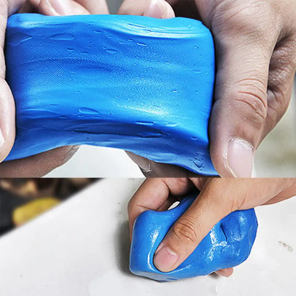 Magic Car Clay Bar Cleaning Detailing Mud Stains Removal Clean Parts Blue 2Pcs