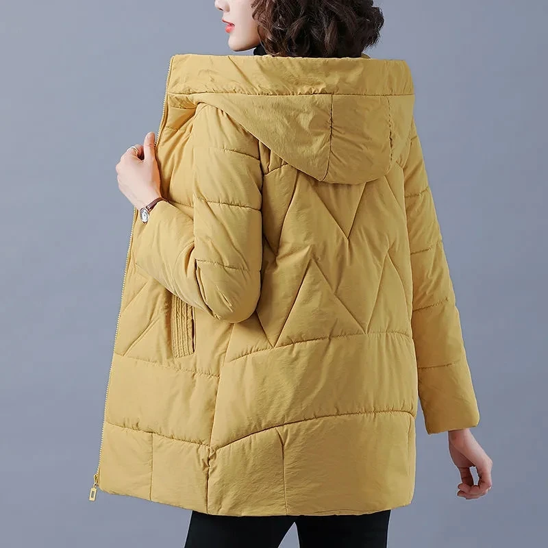 Female Thicken Coat Cotton Padded Parka Jacket Hooded Outwear 4Xl New Women Winter Jacket Long Warm Parkas
Female Thicken Coat Cotton Padded Parka Jacket Hooded Outwear 4Xl New Women Winter Jacket Long Warm Parkas