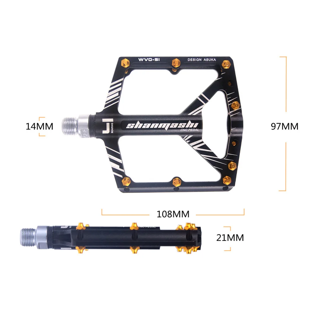 1 Pair Lightweight Mountain Bike Pedals 4 Sealed Bearings Bicycle Cycling Aluminum Pedals Flat Hollow
1 Pair Lightweight Mountain Bike Pedals 4 Sealed Bearings Bicycle Cycling Aluminum Pedals Flat Hollow
