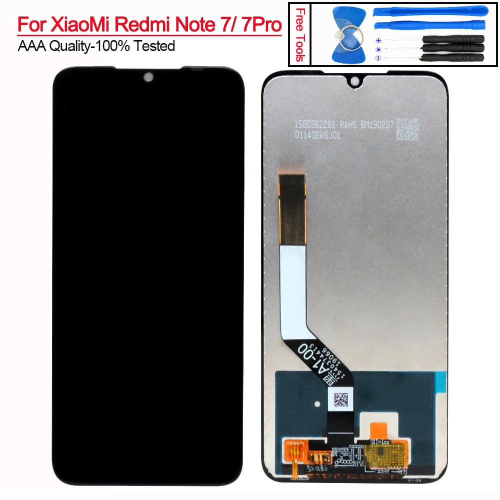 ЖК дисплей с сенсорным экраном и дигитайзером в сборе для Xiaomi Redmi Note 7 Pro экран