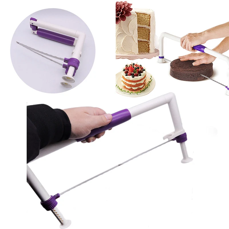 Foldable Adjustable Cake Leveler Cutter Cake Slicer Ideal Tool for Cut Cake Baking Cake Fondant Molds 
Foldable Adjustable Cake Leveler Cutter Cake Slicer Ideal Tool for Cut Cake Baking Cake Fondant Molds