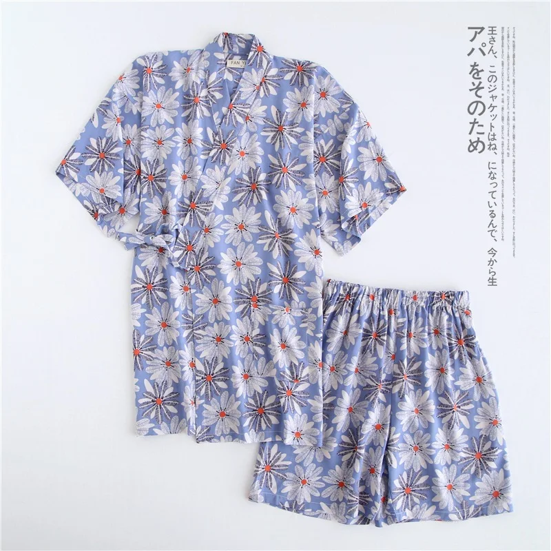 Summer Short Sleeve Kimono Pajamas V-Neck Viscose Printing Pijama Mujer Knee Length Loungewear Women Sleepwear Home 2 Piece Set
Summer Short Sleeve Kimono Pajamas V-Neck Viscose Printing Pijama Mujer Knee Length Loungewear Women Sleepwear Home 2 Piece Set