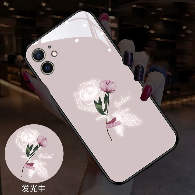 Чехол со светодиодной вспышкой из закаленного стекла для iPhone SE2020 7 8 Plus X Xr 12 13 Mini 11 Pro Max 
Чехол со светодиодной вспышкой из закаленного стекла для iPhone SE2020 7 8 Plus X Xr 12 13 Mini 11 Pro Max