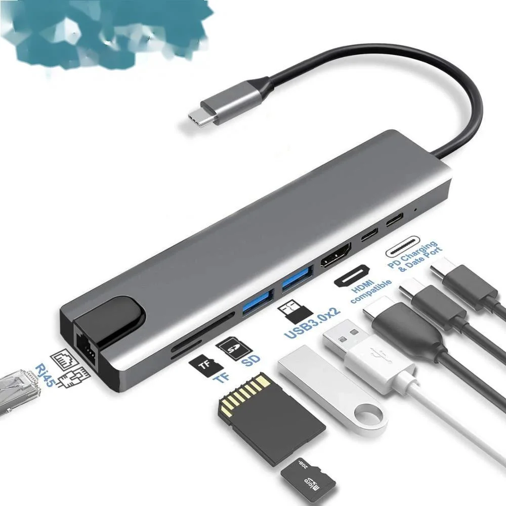 USB-концентратор типа C 3,1 на 4K HDMI-совместимый RJ45 USB SD/TF кардридер PD Быстрая зарядка 8 в 1 USB-порт для MacBook Air Pro ПК концентратор
USB-концентратор типа C 3,1 на 4K HDMI-совместимый RJ45 USB SD/TF кардридер PD Быстрая зарядка 8 в 1 USB-порт для MacBook Air Pro ПК концентратор