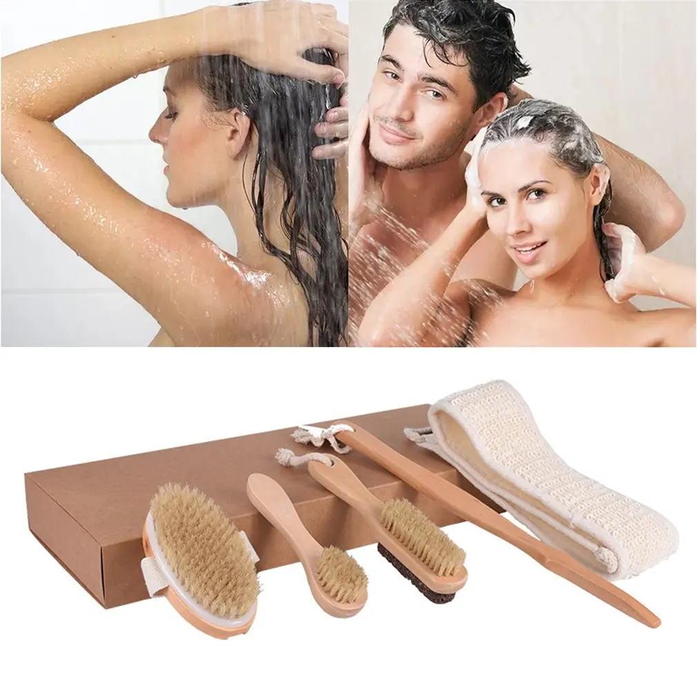 4pcs/set Bathtub Shower Brush Advanced Dry Cleaning Brush Set Long Handle Solid Wood Body Brush Bath Brush
4pcs/set Bathtub Shower Brush Advanced Dry Cleaning Brush Set Long Handle Solid Wood Body Brush Bath Brush