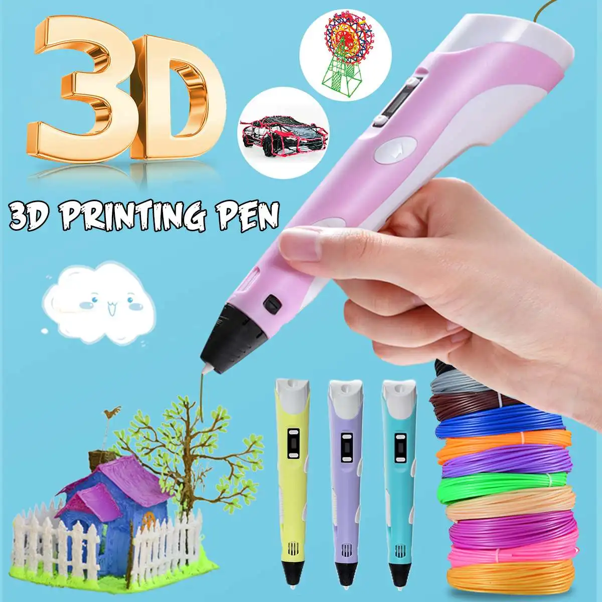 3d игрушки ручки для рисования USB забавная Художественная печать сделай сам