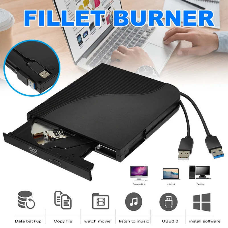 High Speed External DVD Drive USB 3.0 Portable DVD Writer Burners With M-DISC Support For Laptop And PC EM88
High Speed External DVD Drive USB 3.0 Portable DVD Writer Burners With M-DISC Support For Laptop And PC EM88