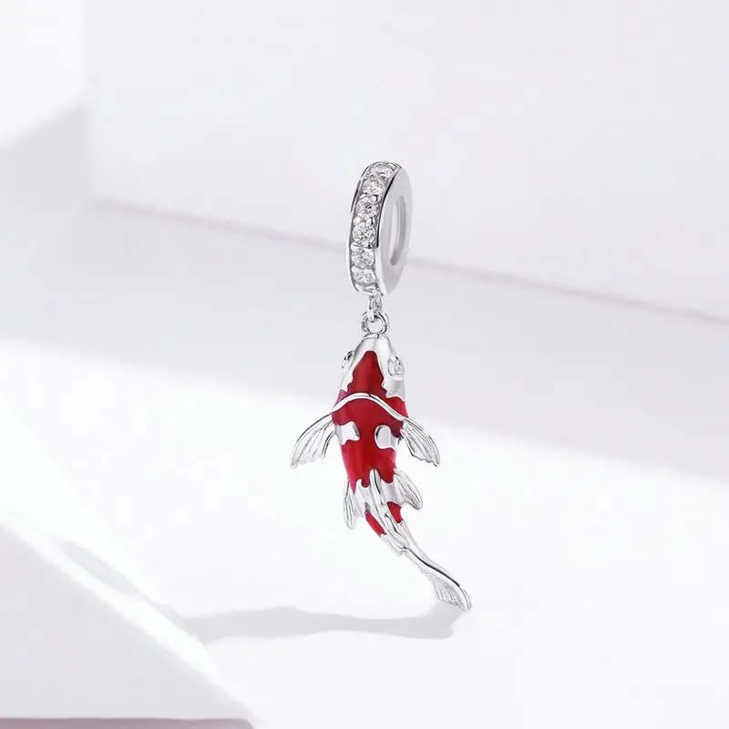 Подвески Pandach из серебра 925 пробы с красным карпом подходят для оригинальных браслетов Pandora Бусины DIY Ювелирные изделия для женщин CMC085
Подвески Pandach из серебра 925 пробы с красным карпом подходят для оригинальных браслетов Pandora Бусины DIY Ювелирные изделия для женщин CMC085
