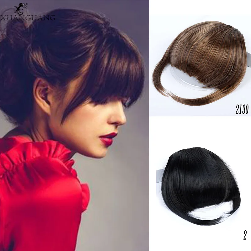 XUANGUANG Synthetic Air Bangs Hair Clip Clipped In The Hair And Lengthened Fake Fringe Natural Wig Female Clip-On Bangs
XUANGUANG Synthetic Air Bangs Hair Clip Clipped In The Hair And Lengthened Fake Fringe Natural Wig Female Clip-On Bangs