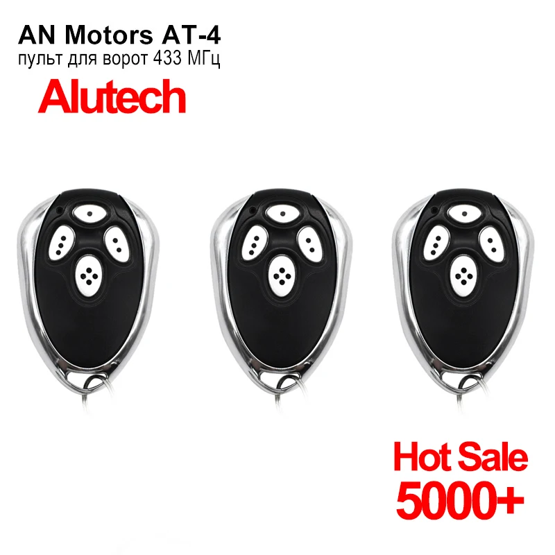 3pcs Alutech AT-4 AT 4 AR-1-500 ASG 600 AN-Motors AT-4 ASG1000 Remote Control 433MHz Rolling Code 4 Buttons for Garage Door Gate
3pcs Alutech AT-4 AT 4 AR-1-500 ASG 600 AN-Motors AT-4 ASG1000 Remote Control 433MHz Rolling Code 4 Buttons for Garage Door Gate