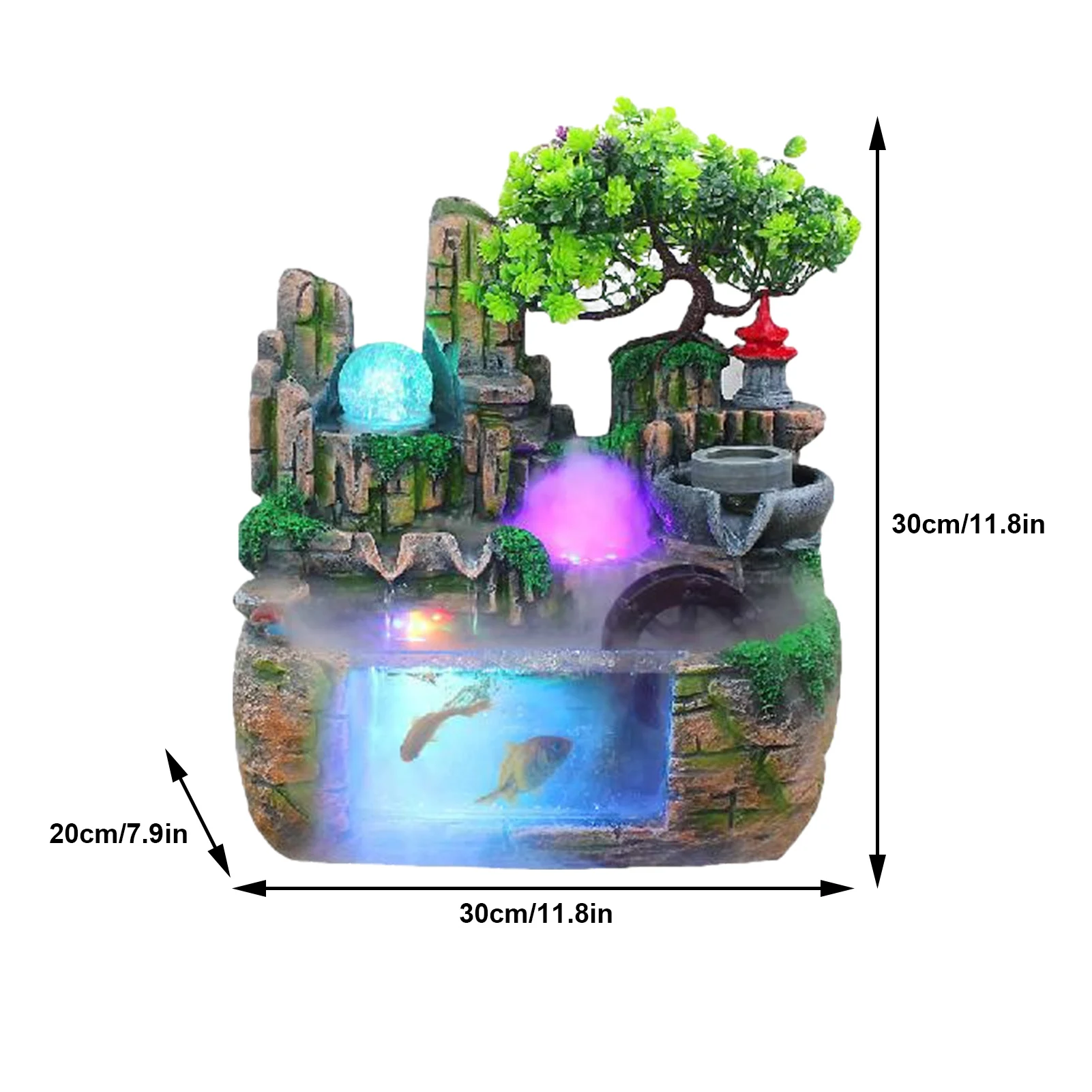 Mini Silent Innovative Desktop Fountain Waterfall Fountains Ornament With Atomizer Creative Rockery Water Fountain Decoration
Mini Silent Innovative Desktop Fountain Waterfall Fountains Ornament With Atomizer Creative Rockery Water Fountain Decoration