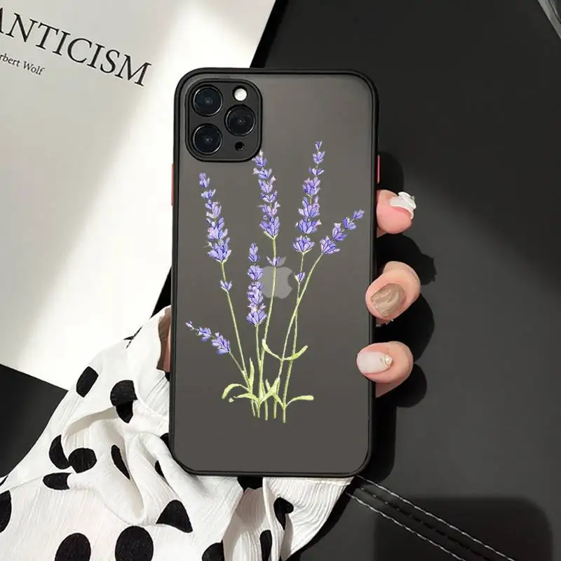 Simple Lavender Purple Flowers Phone Case matte transparent For iphone 7 8 11 12 plus mini x xs xr pro max cover
Simple Lavender Purple Flowers Phone Case matte transparent For iphone 7 8 11 12 plus mini x xs xr pro max cover