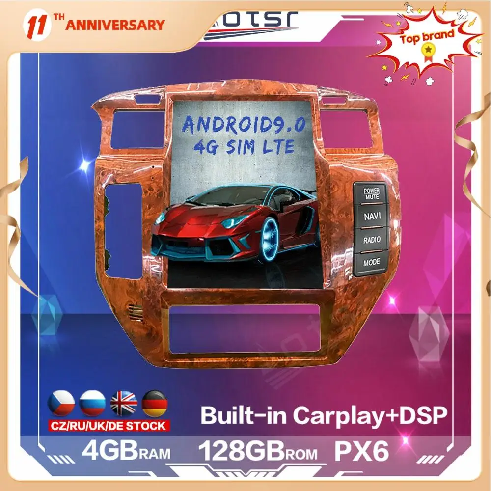 Автомобильный мультимедийный радиоприемник Tesla Android, 128 ГБ, для NISSAN PATROL 5, Y61, Автомобильный плеер, GPS-навигация, стерео DSP, Carplay, 4G, SIM
Автомобильный мультимедийный радиоприемник Tesla Android, 128 ГБ, для NISSAN PATROL 5, Y61, Автомобильный плеер, GPS-навигация, стерео DSP, Carplay, 4G, SIM