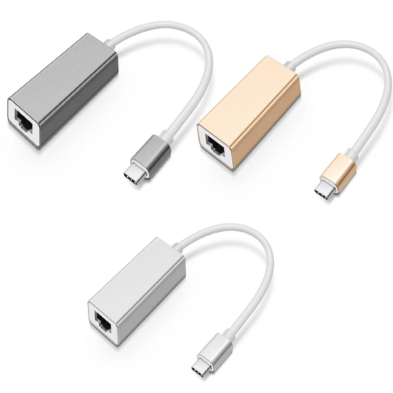 USB3.1 Тип C Ethernet адаптер USB-C к RJ45 Lan сетевая карта домашний проводной сетевой кабель