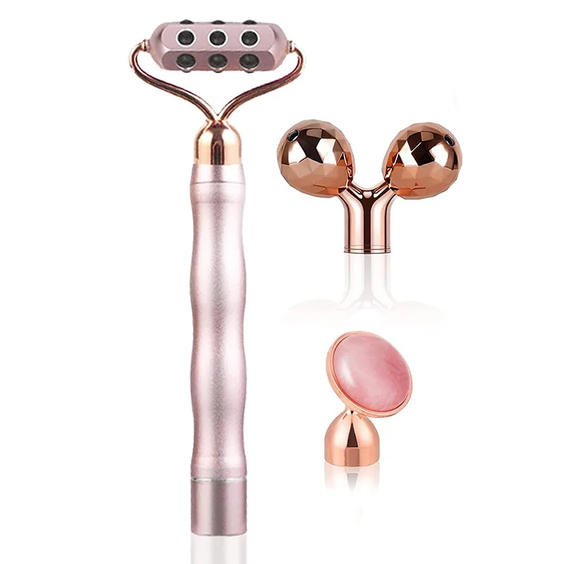 3 In 1 Germanium Stone Beauty Bar 3D Roller And Rose Quartz Under-Eyes Press Facial Tool Set Vibrating Face Massager Anti-aging
3 In 1 Germanium Stone Beauty Bar 3D Roller And Rose Quartz Under-Eyes Press Facial Tool Set Vibrating Face Massager Anti-aging