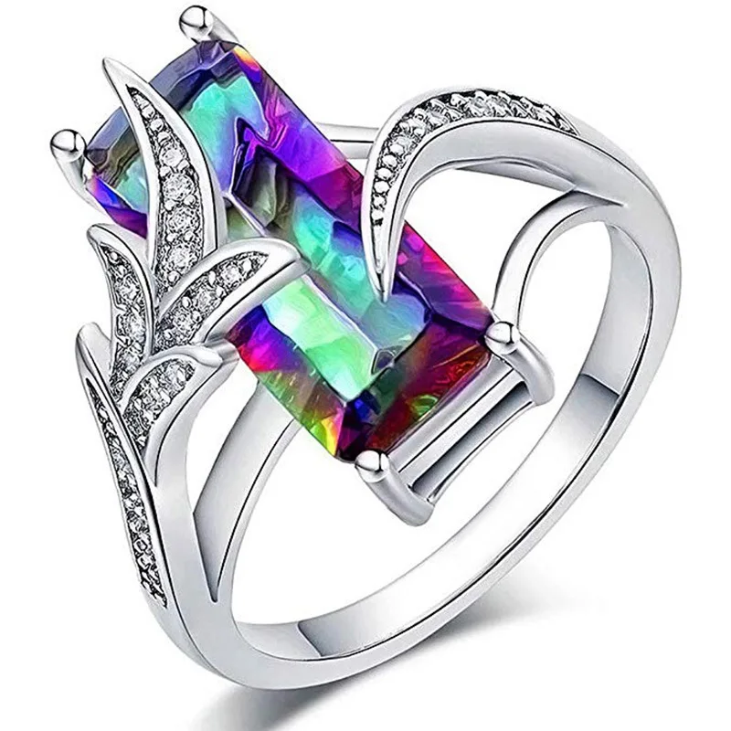2021 New Luxury Multicolor Rectangle 925 Sterling Silver Engagement Ring for Women Anniversary Gift Jewelry Wholesale R6559
2021 New Luxury Multicolor Rectangle 925 Sterling Silver Engagement Ring for Women Anniversary Gift Jewelry Wholesale R6559
