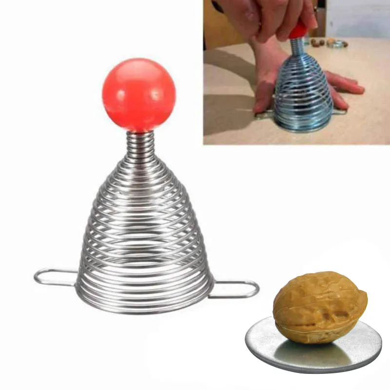 Nut Cracker Stainless Steel Spiral Spring Metal Nutcracker Professional Walnut Open Tools
Nut Cracker Stainless Steel Spiral Spring Metal Nutcracker Professional Walnut Open Tools