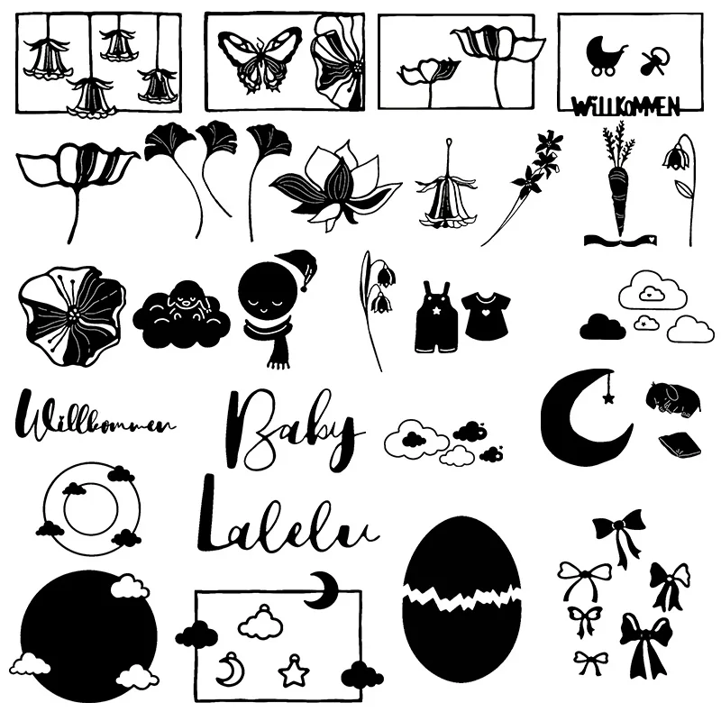 Mixed Floral Moon Snowman Cloud Lotus Baby Metal Cutting Dies DIY Scrapbooking Crafts Card Album Making New Stencil 2020
Mixed Floral Moon Snowman Cloud Lotus Baby Metal Cutting Dies DIY Scrapbooking Crafts Card Album Making New Stencil 2020