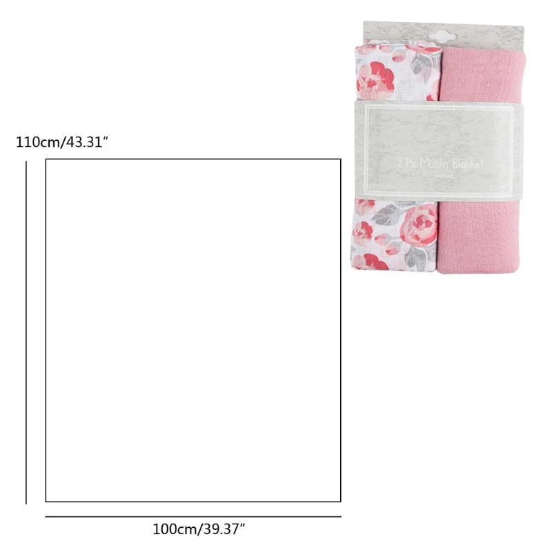 2 Pcs Cotton Baby Blankets Newborn Swaddle Wrap Blanket Sleeping Quilt Bed Cover 
2 Pcs Cotton Baby Blankets Newborn Swaddle Wrap Blanket Sleeping Quilt Bed Cover
