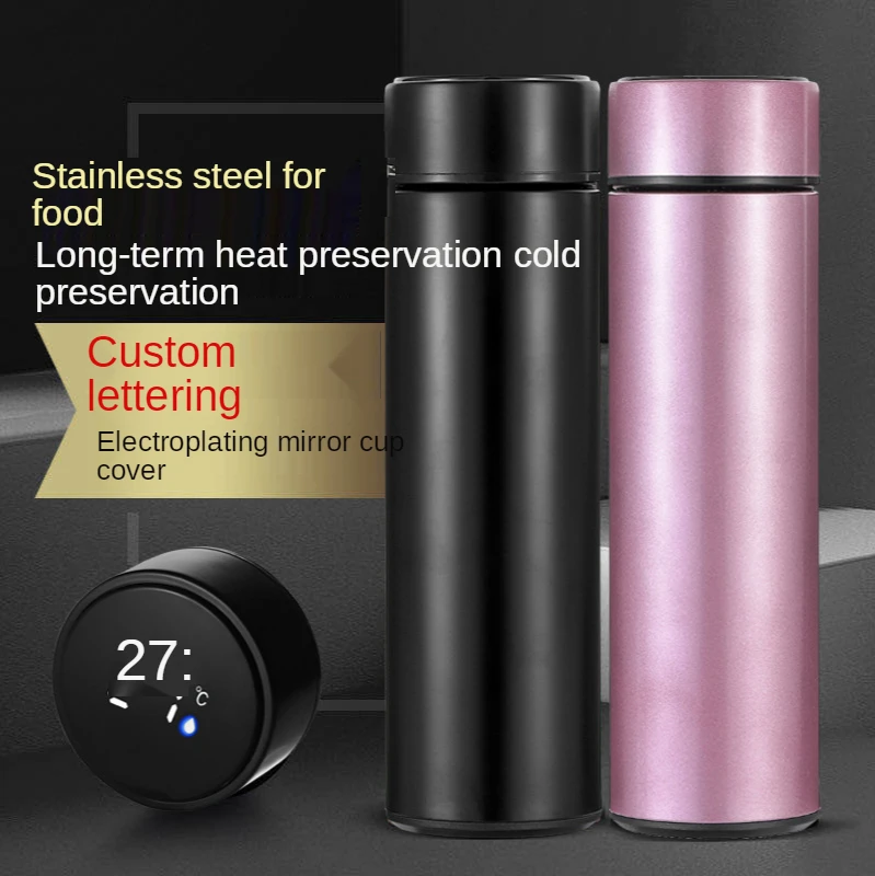 304 stainless steel intelligent insulation Cup straight body temperature cup business gift cup temperature measuring water cup
304 stainless steel intelligent insulation Cup straight body temperature cup business gift cup temperature measuring water cup