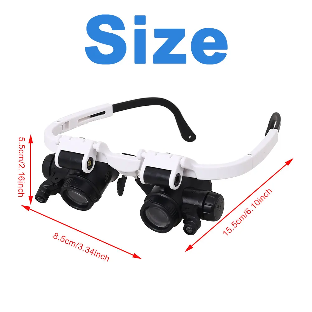 8x/15x/23x Jeweler Watchmaker Magnifying Glasses Magnifying Headband Glasses Magnifying Glasses Led Light Repair Fast delivery
8x/15x/23x Jeweler Watchmaker Magnifying Glasses Magnifying Headband Glasses Magnifying Glasses Led Light Repair Fast delivery