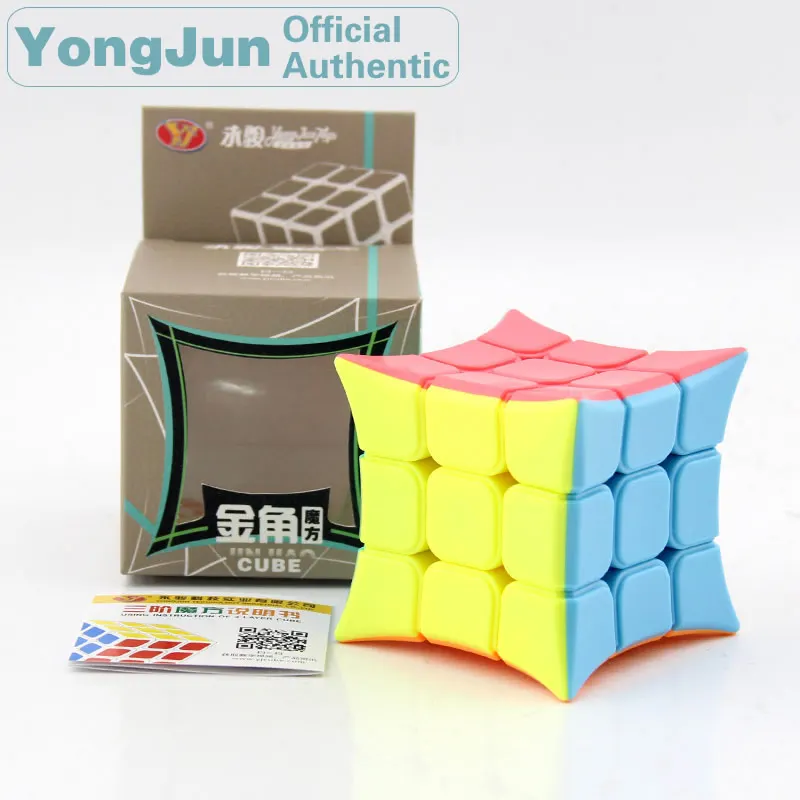 Магический куб YongJun King Horn 3x3x3 YJ 3x3 профессиональный нео скоростной пазл антистресс