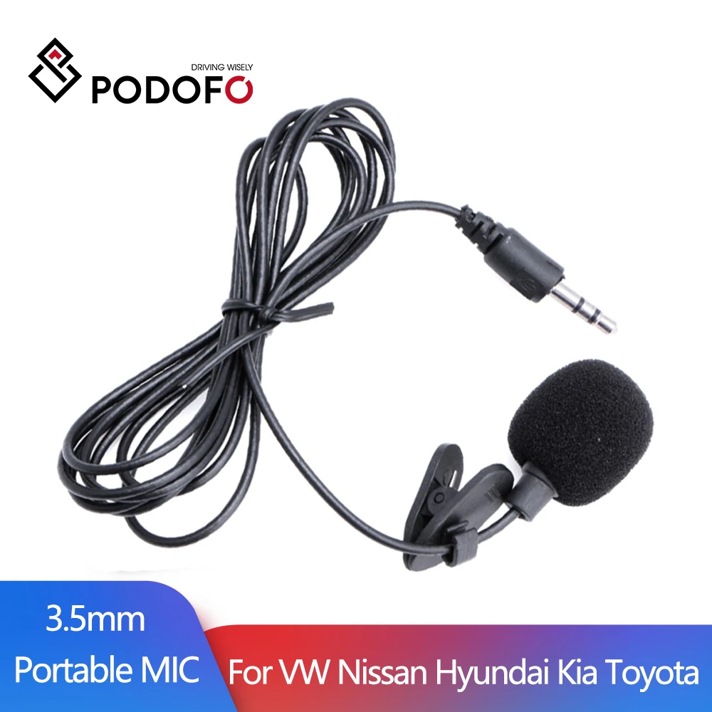 Podofo 3.5mm Universal Portable Mini Mic Microphone Hands Free Clip on Microphone Mini Audio Mic For Car Radio Lound Speaker 
Podofo 3.5mm Universal Portable Mini Mic Microphone Hands Free Clip on Microphone Mini Audio Mic For Car Radio Lound Speaker