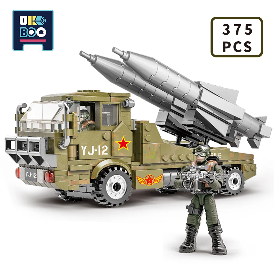 UKBOO 375 штук военный анти-корабль ракета модель автомобиля строительные блоки WW2 АРМИИ ГРУЗОВИК Солдат Цифры Кирпичи игрушки для детей
UKBOO 375 штук военный анти-корабль ракета модель автомобиля строительные блоки WW2 АРМИИ ГРУЗОВИК Солдат Цифры Кирпичи игрушки для детей