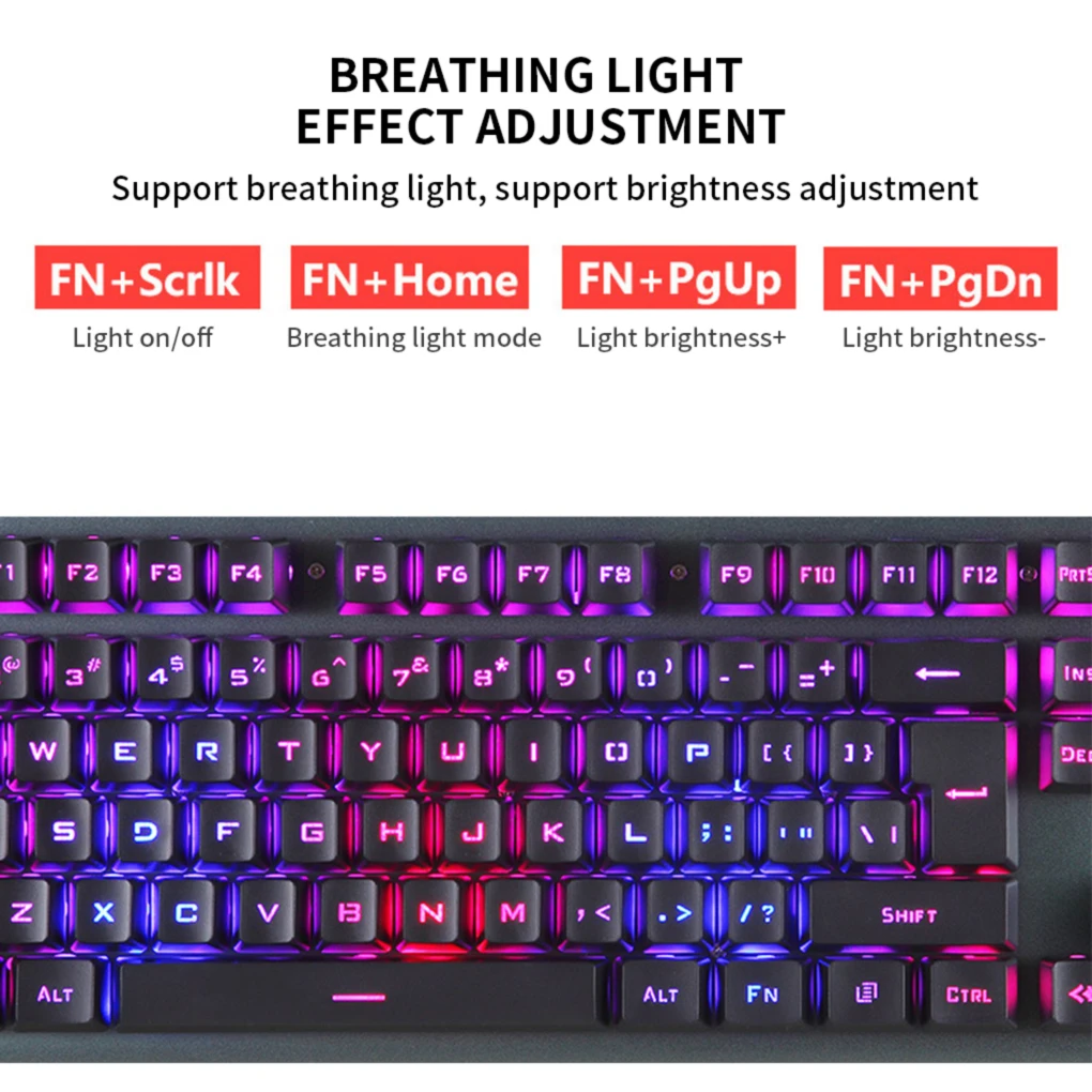Игровая клавиатура Проводная Combo16 color RGB Светодиодный светящийся USB проводной