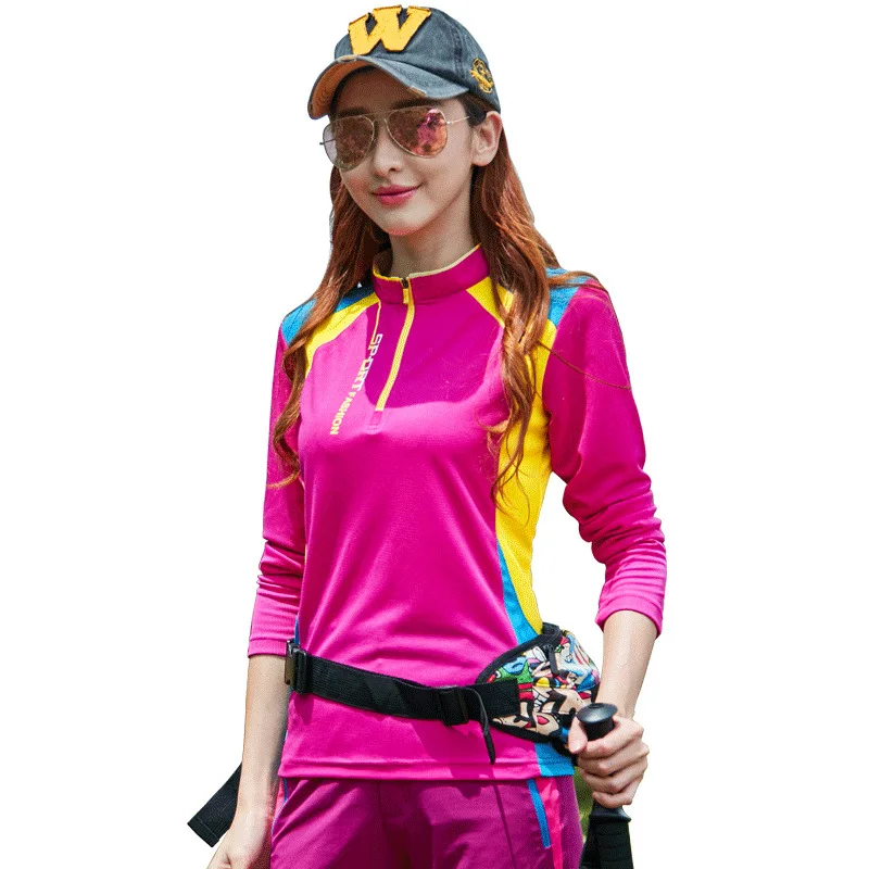 NANCY TINO Women Outdoor Quick Dry T-shirt Polyester Breathable Long Sleeve T-shirt Stand Collar Couples Clothe Soft Waterproof
NANCY TINO Women Outdoor Quick Dry T-shirt Polyester Breathable Long Sleeve T-shirt Stand Collar Couples Clothe Soft Waterproof