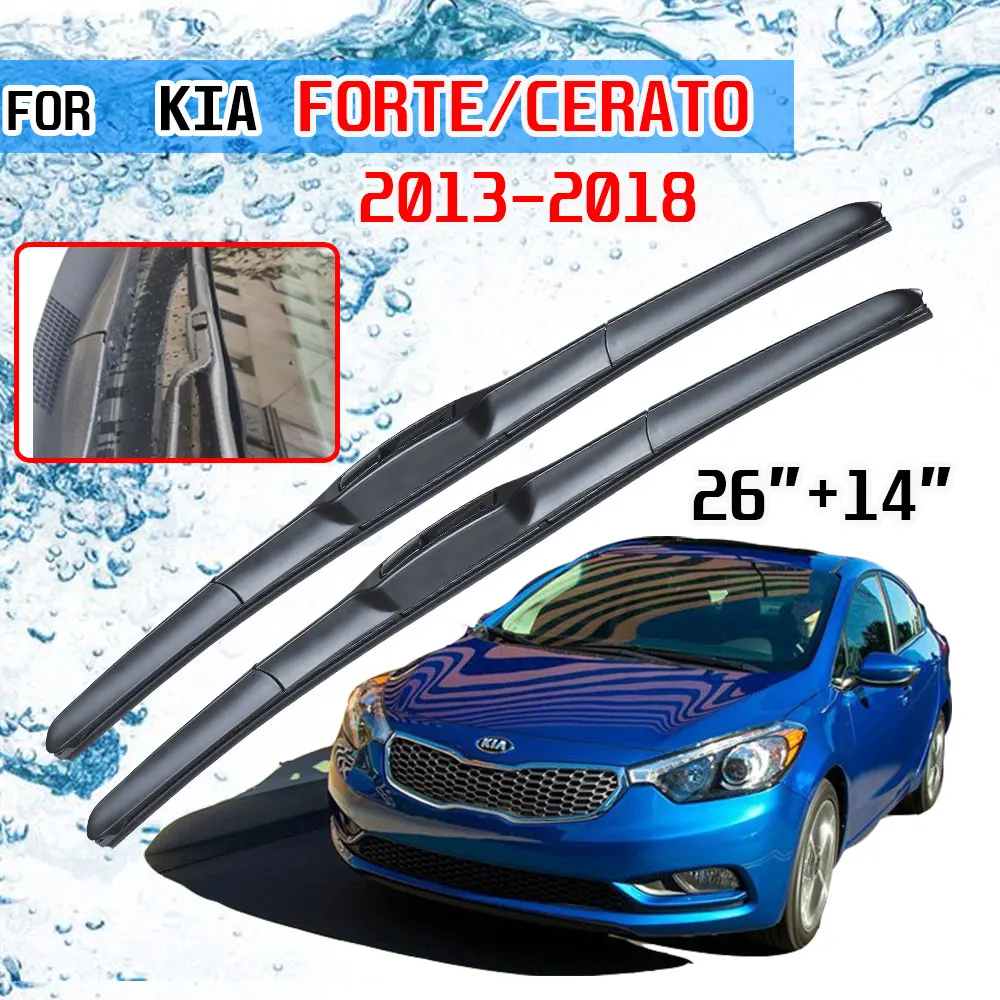 Щетки стеклоочистителя для KIA Forte Cerato YD K3 2013 2014 2015 2016 2017 2018 U J Hook|Стеклоочистители| |