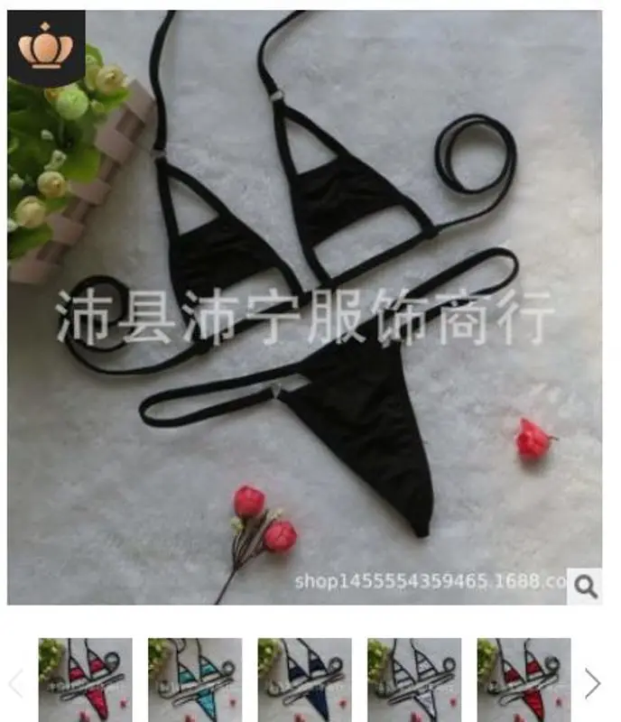 Women Halter Neck Sexy Lingerie Bikini Micro G-string Strap T-back Underwear Briefs Thong Bra Top Set F42F
Women Halter Neck Sexy Lingerie Bikini Micro G-string Strap T-back Underwear Briefs Thong Bra Top Set F42F