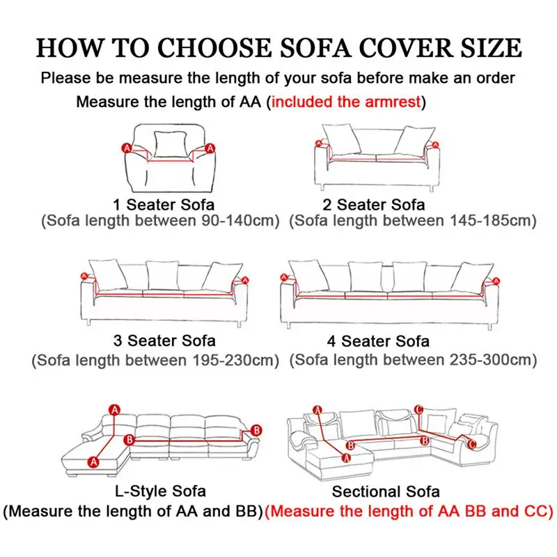 

36 Slipcover Non-slip Elastic Sofa Covers Polyester Four Season All-inclusive Stretch Sofa Cushion Sofa Towel 1/2/3/4-seater