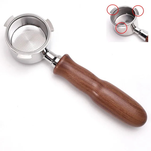 58MM Portafilter Wood Coffee Machine Bottomless Filter Holder Portafilter for Expobar Wooden Handle Accessory E61 Universal
58MM Portafilter Wood Coffee Machine Bottomless Filter Holder Portafilter for Expobar Wooden Handle Accessory E61 Universal