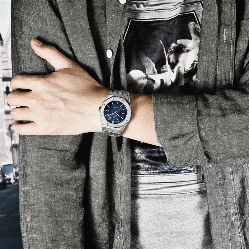 Новинка 2020 BENYAR мужские часы Топ люксовый бренд повседневные полностью Стальные