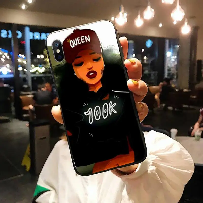 Afro Black Girl Magic Queen Melanin Poppin Phone Case for iPhone 11 12 pro XS MAX 8 7 6 6S Plus X 5S SE 2020 XR 
Afro Black Girl Magic Queen Melanin Poppin Phone Case for iPhone 11 12 pro XS MAX 8 7 6 6S Plus X 5S SE 2020 XR