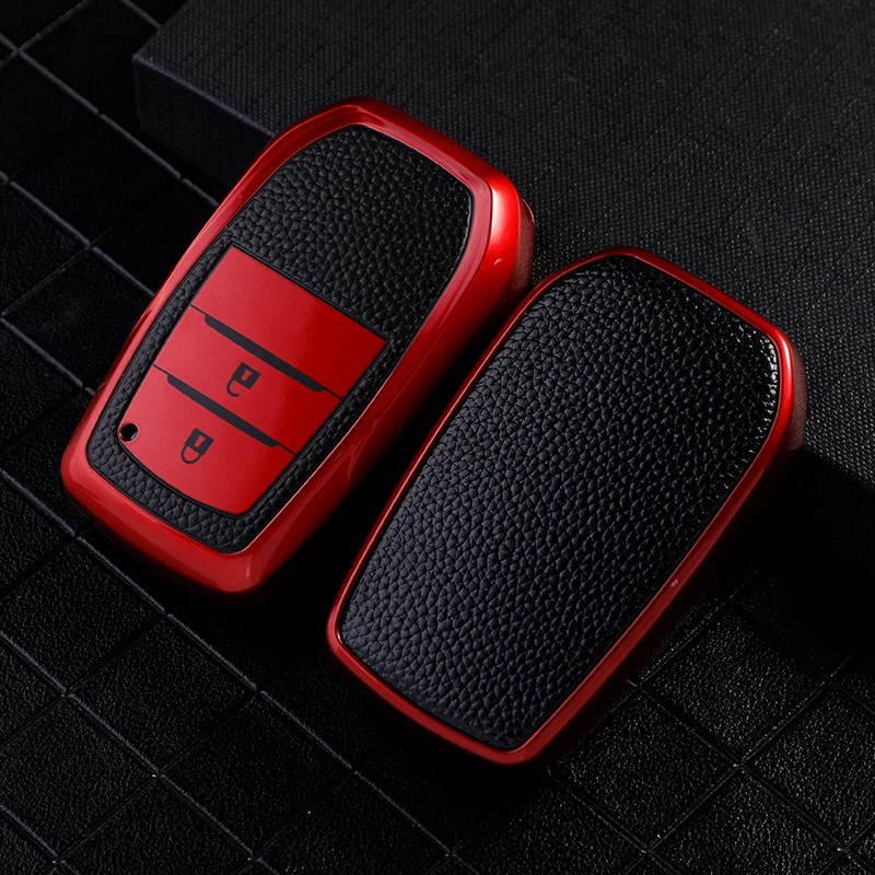 TPU Leather Car Key Cover Case for Toyota Camry Corolla C-HR CHR Prado 2018 Auto Key Shell Keychain Accessories
TPU Leather Car Key Cover Case for Toyota Camry Corolla C-HR CHR Prado 2018 Auto Key Shell Keychain Accessories
