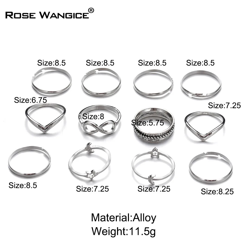 Vintage Ancient Silver Color Happy Pentagram 12Pcs/Set Open Rings Women Punk Hip Hop Adjustable Ring Fashion Jewelry Best Gift
Vintage Ancient Silver Color Happy Pentagram 12Pcs/Set Open Rings Women Punk Hip Hop Adjustable Ring Fashion Jewelry Best Gift