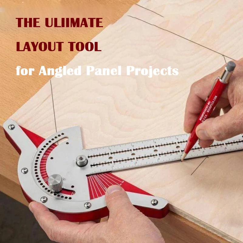 Woodworkers Edge Rule Efficient Protractor Angle Protractor Woodworking Ruler Angle Measure Stainless Steel Carpentry Tool
Woodworkers Edge Rule Efficient Protractor Angle Protractor Woodworking Ruler Angle Measure Stainless Steel Carpentry Tool