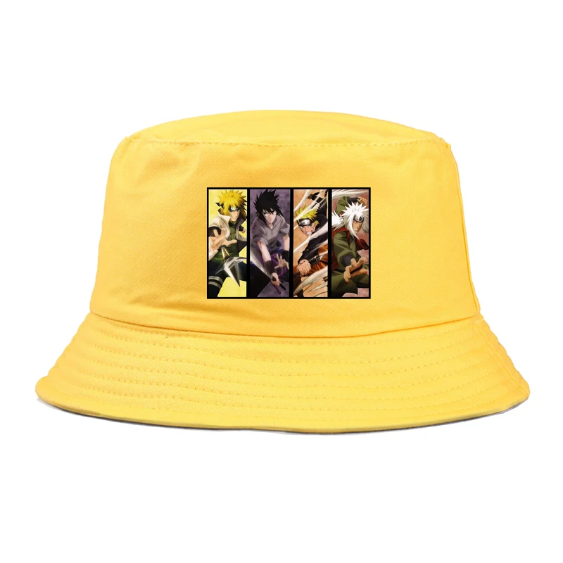 

Bucket Hat girl boy Japanese anime Men Women Fisherman Hats Couple summer Cotton Caps sun prevent for unisex gorro panama hats