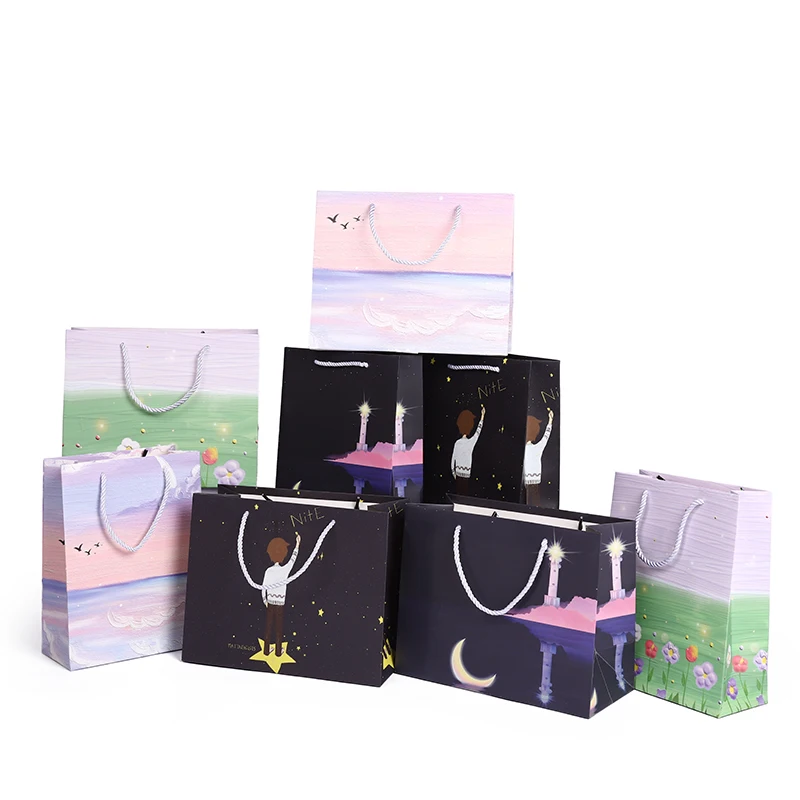 1pc Exquisite Simple Paper Gift Bags High-end Small Birthday Hand-carrying Gift Paper Bag Large Packaging Bag for Children's Day
1pc Exquisite Simple Paper Gift Bags High-end Small Birthday Hand-carrying Gift Paper Bag Large Packaging Bag for Children's Day