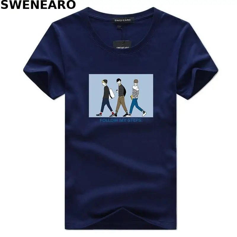 SWENEARO summer three-person walking printed T-shirt men's casual O-neck short-sleeved brand T-shirt men's breathable T-shirt
SWENEARO summer three-person walking printed T-shirt men's casual O-neck short-sleeved brand T-shirt men's breathable T-shirt