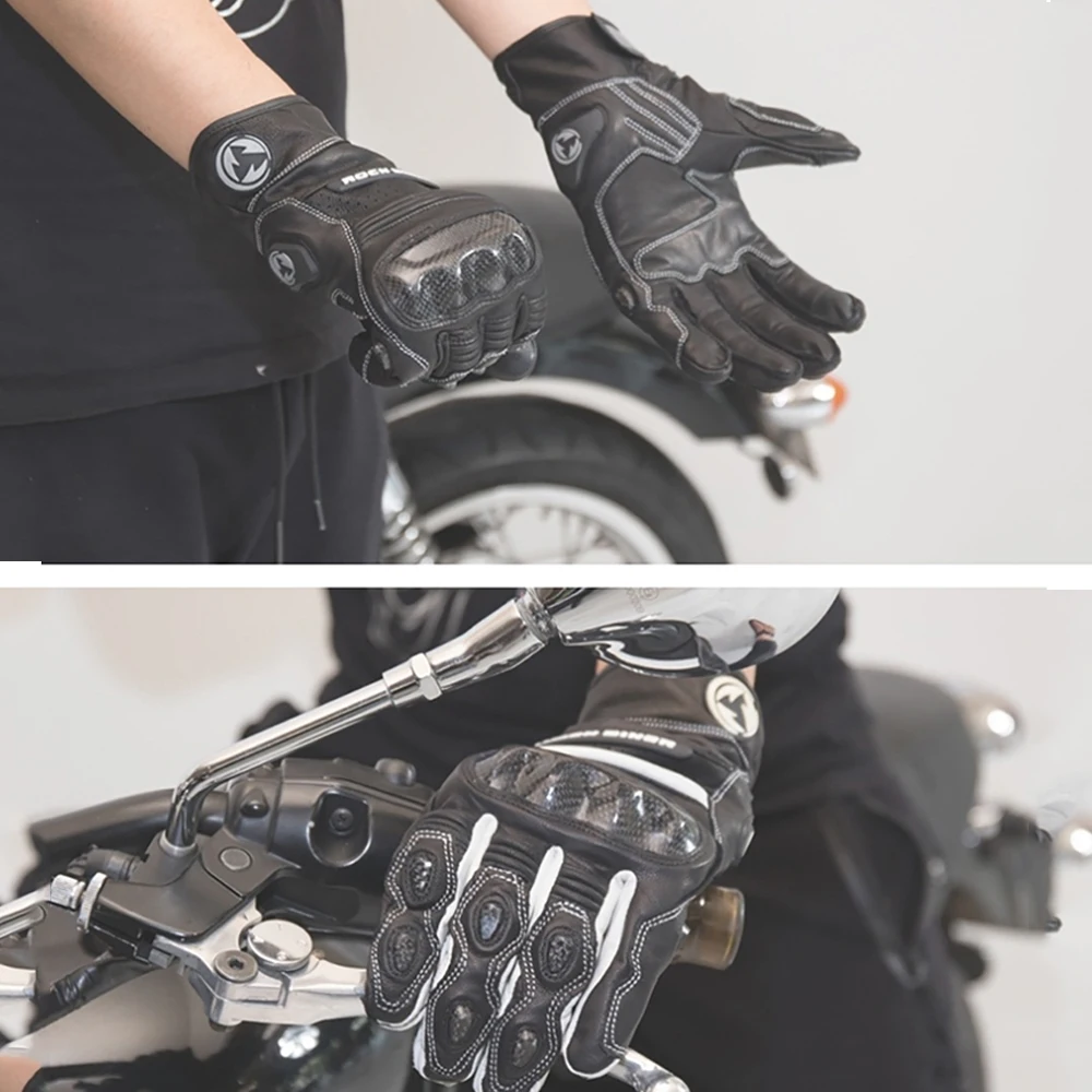 ROCK BIKER Leather Guantes Moto Winter Motorcycle Gloves Carbon Fibre Motocross Gloves Touch Function Motorbike Racing Gloves
ROCK BIKER Leather Guantes Moto Winter Motorcycle Gloves Carbon Fibre Motocross Gloves Touch Function Motorbike Racing Gloves