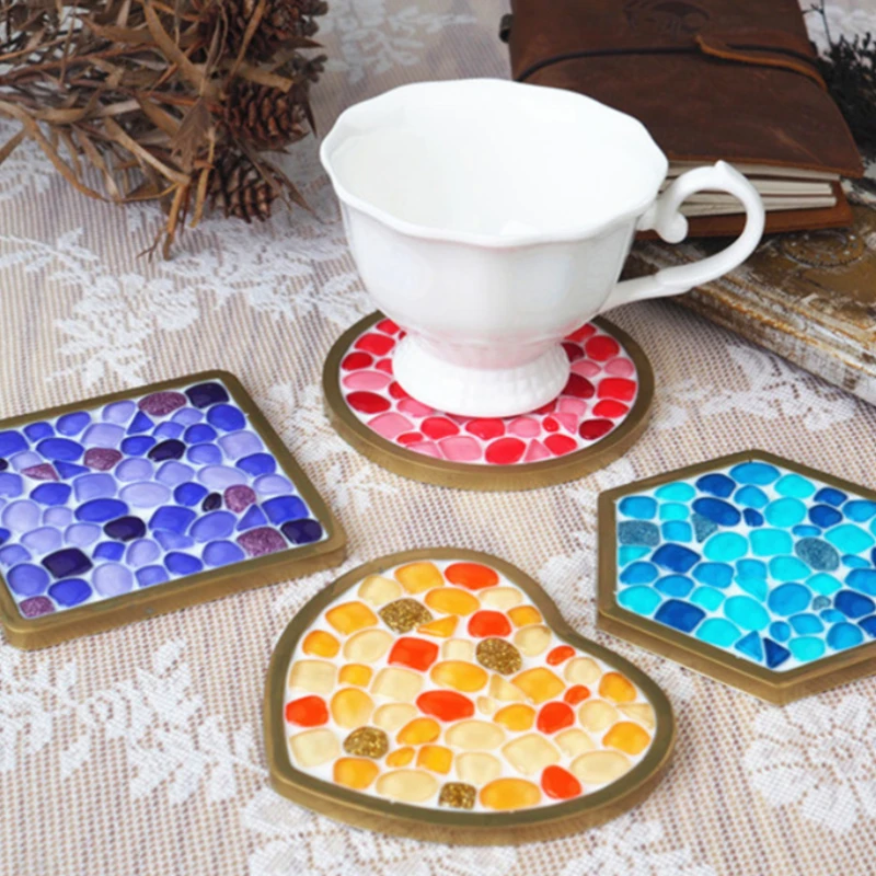 Creative Mosaic Coaster Mold-Silicone Coaster Mold-Round Cup mat resin molds-Square Coffee cup mat mold-Heart shape coaster mold
Creative Mosaic Coaster Mold-Silicone Coaster Mold-Round Cup mat resin molds-Square Coffee cup mat mold-Heart shape coaster mold