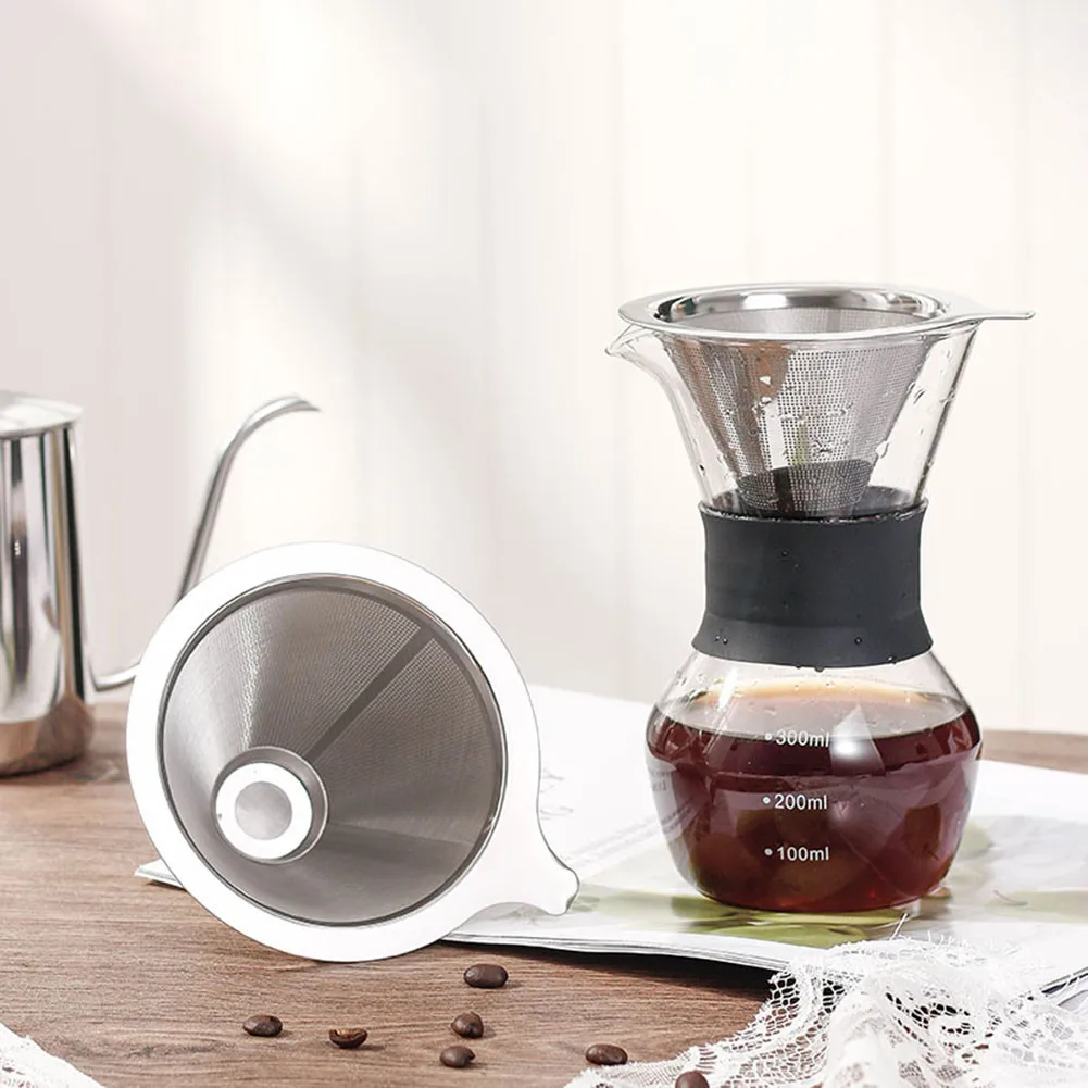 1 * Coffee Filter Stainless Steel Funnel Hand Brewed Coffee Filter Screen Coffee Cone Filter The Paperless Filter Can Be Reused
1 * Coffee Filter Stainless Steel Funnel Hand Brewed Coffee Filter Screen Coffee Cone Filter The Paperless Filter Can Be Reused