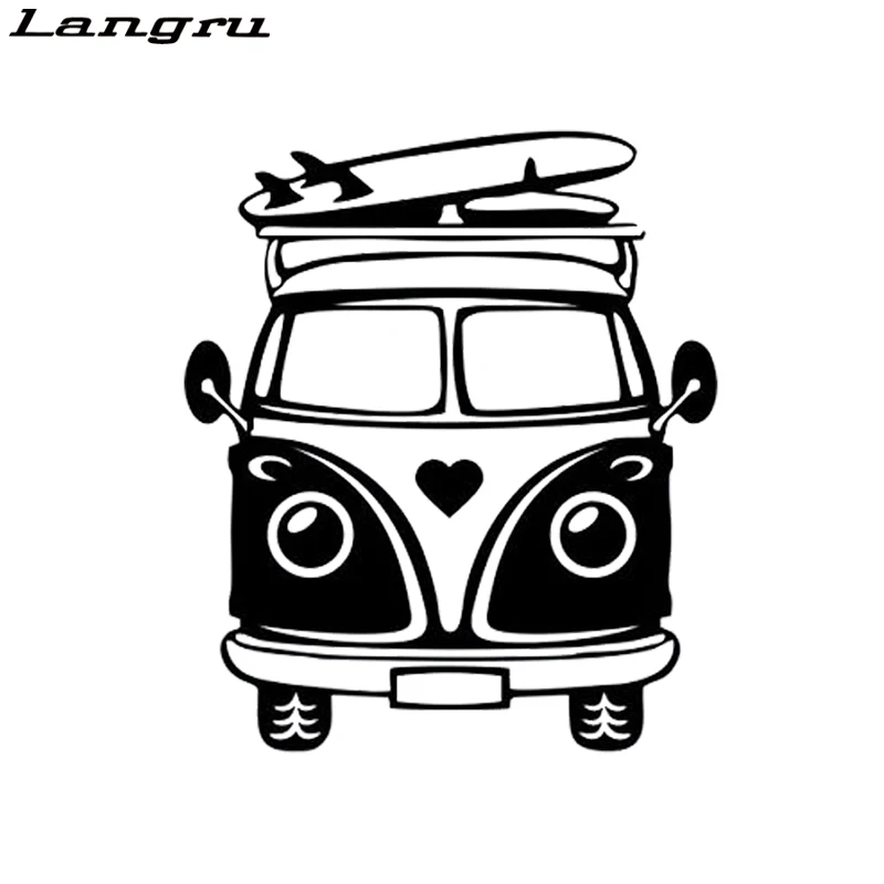 Langru Camper стикер Decker путешествия серфинг скейтборд Летняя Пляжная Ткань океан