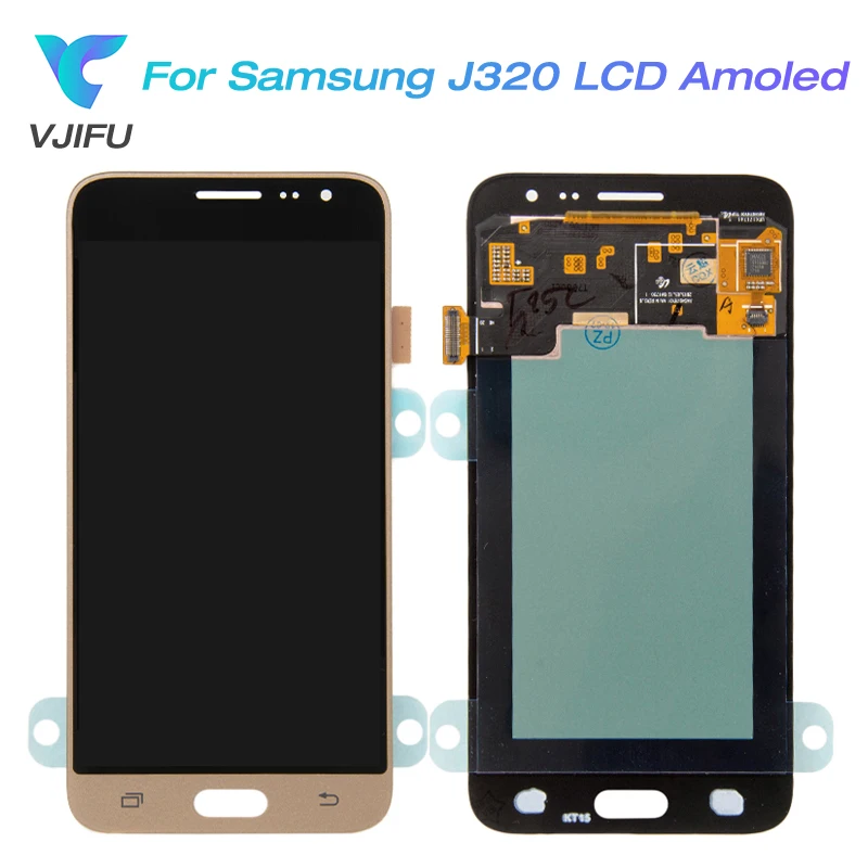 Сменный сенсорный ЖК экран AMOLED для Samsung Galaxy J3 2016 J320 J320F J320H J320M J320FN|Экраны мобильных